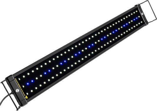 Classicled Aquarium Light, Fish Tank Light with Extendable Brackets, White and Blue Leds, Size 12 to 18 Inch, 6 Watts