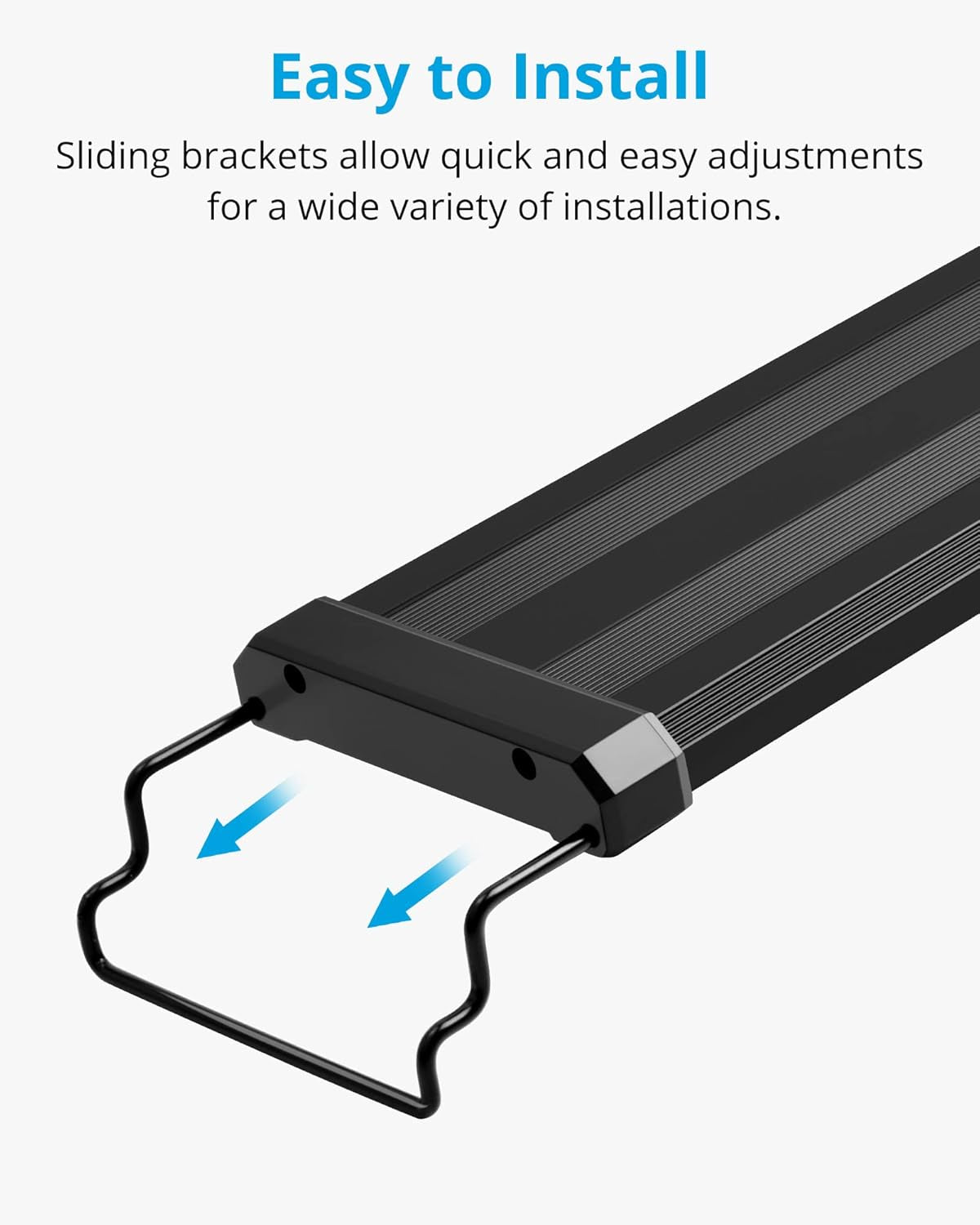 Classicled Aquarium Light, Fish Tank Light with Extendable Brackets, White and Blue Leds, Size 12 to 18 Inch, 6 Watts