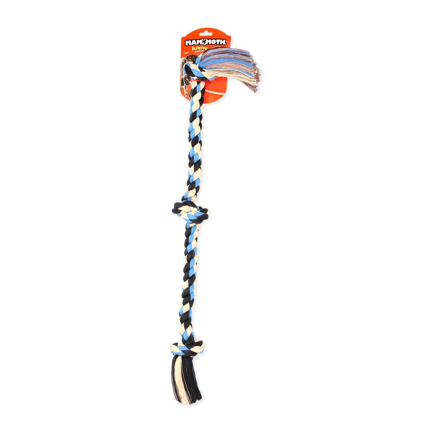 Flossy Chews Cottonblend Bone Rope Dog Toy, Colossal, 19", Assorted Colors